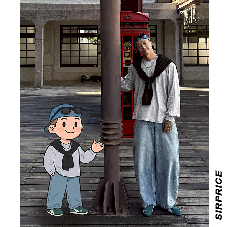 寬鬆基本打底棉質長TEE