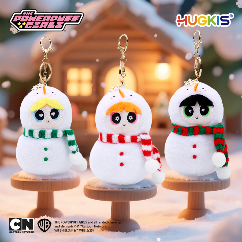 代購-<500元左右交換禮物><正版授權> HUGKIS 飛天小女警 可愛 雪人系列 掛件