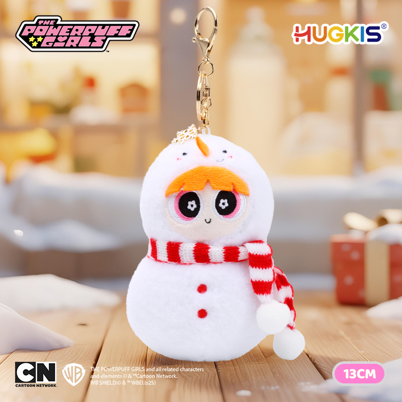 代購-<500元左右交換禮物><正版授權> HUGKIS 飛天小女警 可愛 雪人系列 掛件