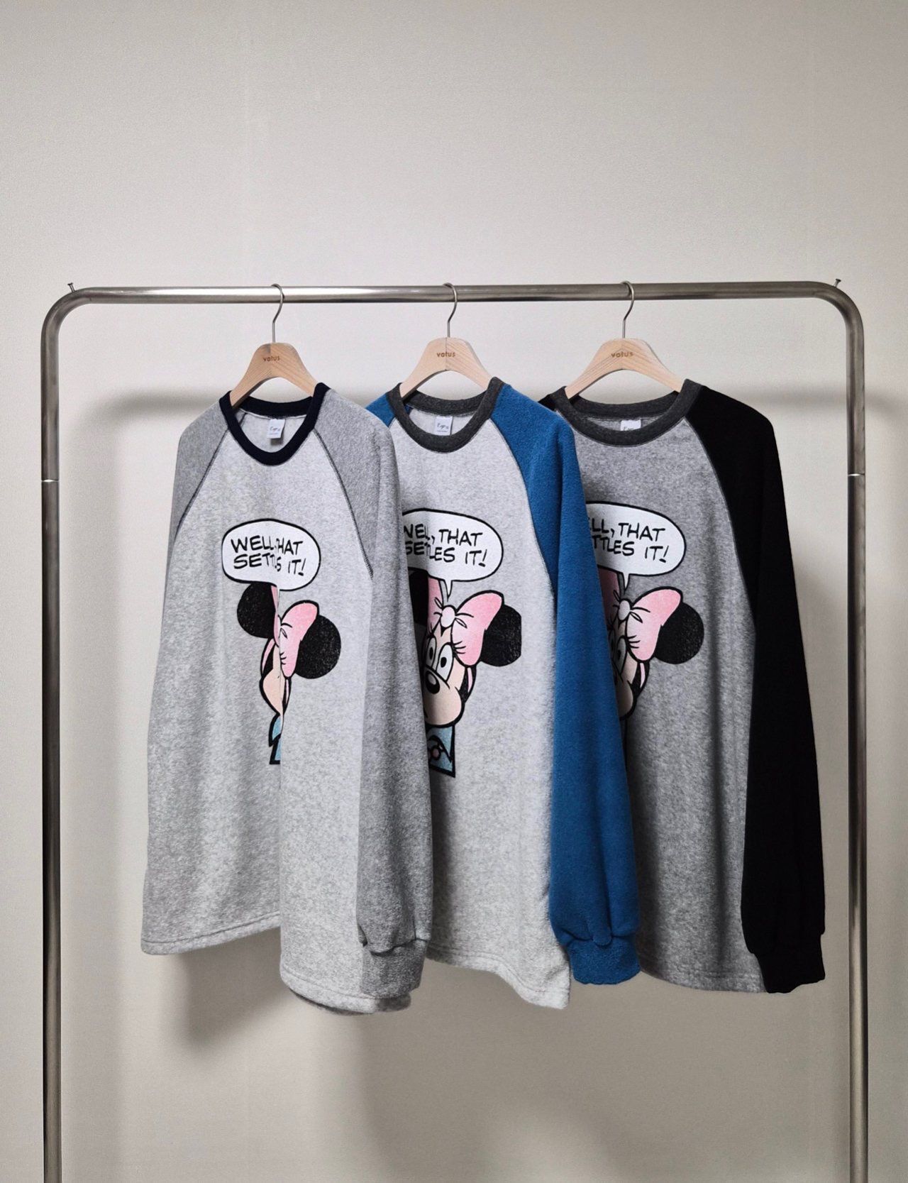 卡通圖案英文字抓毛衛衣(抓毛底) Votus-182T