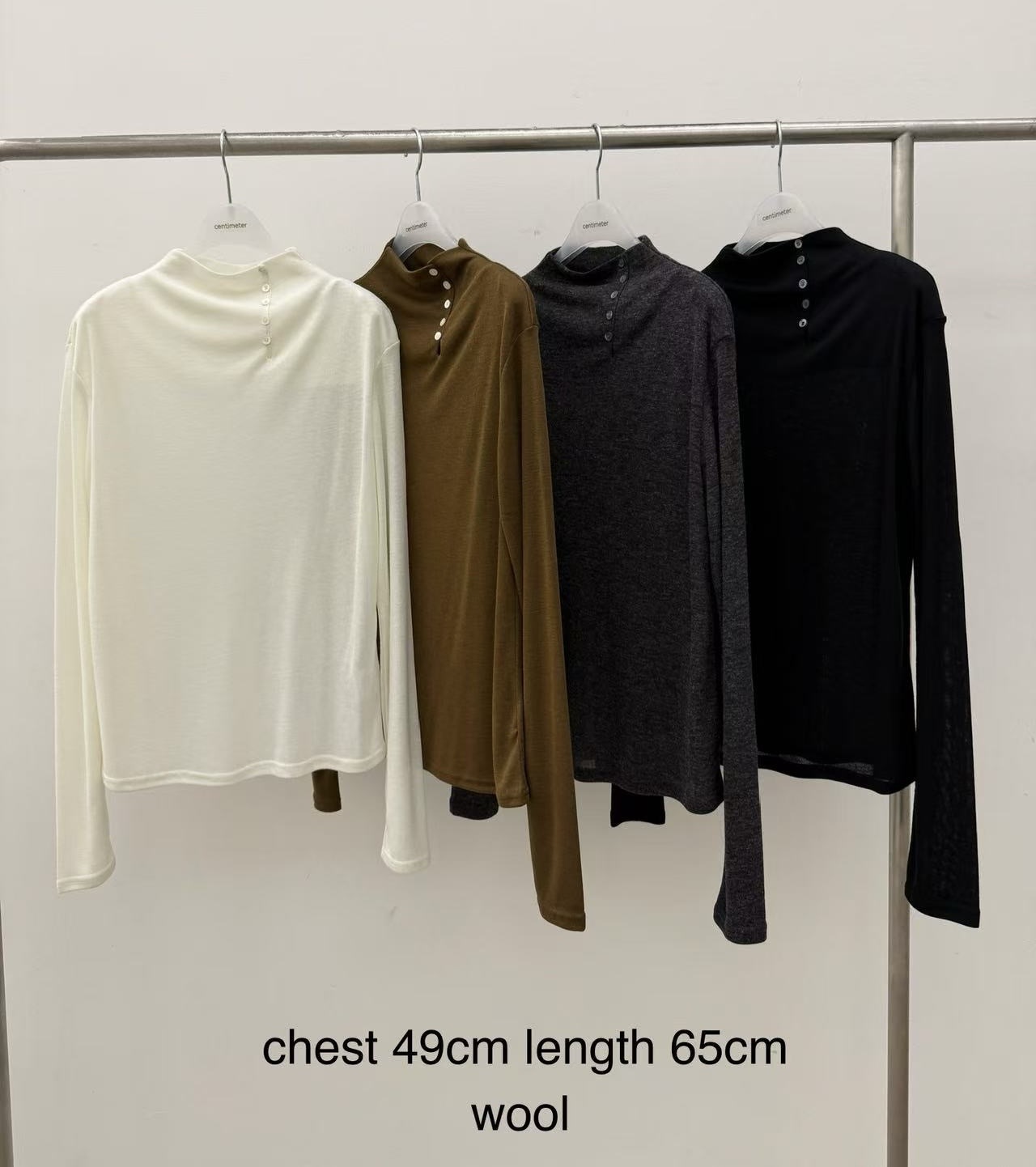 C251157 小鈕企領Tee 20% Wool