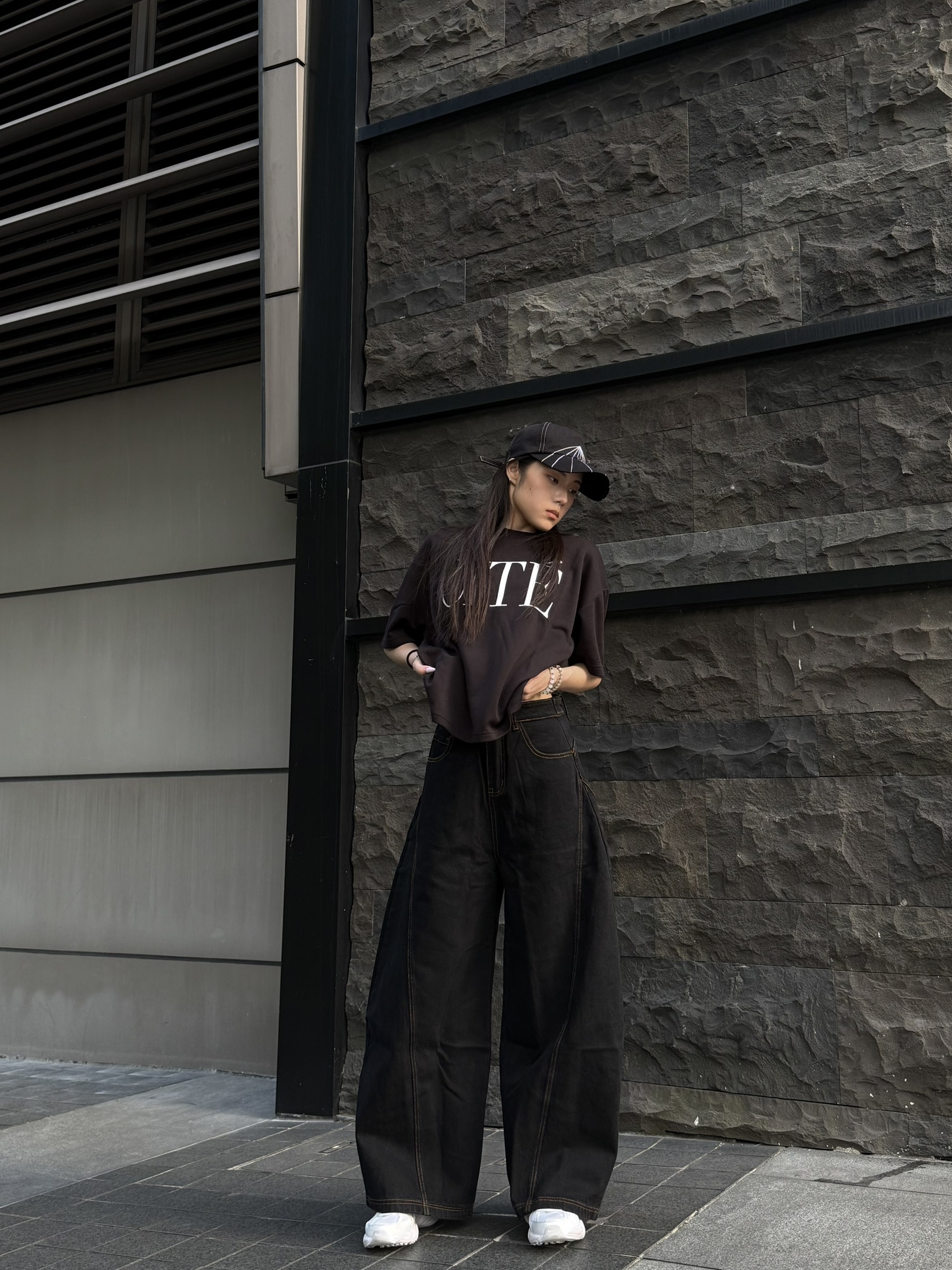 韓版原色彎刀褲