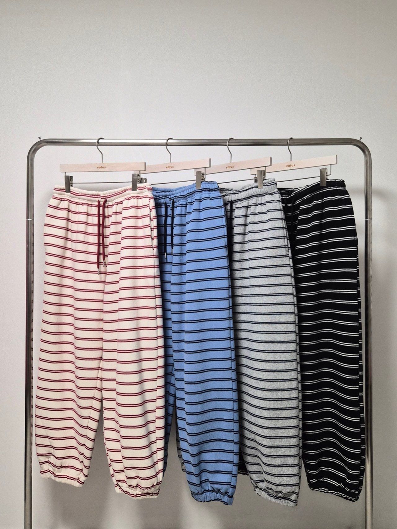 橫間束腳運動褲(薄抓毛底) Votus-186P