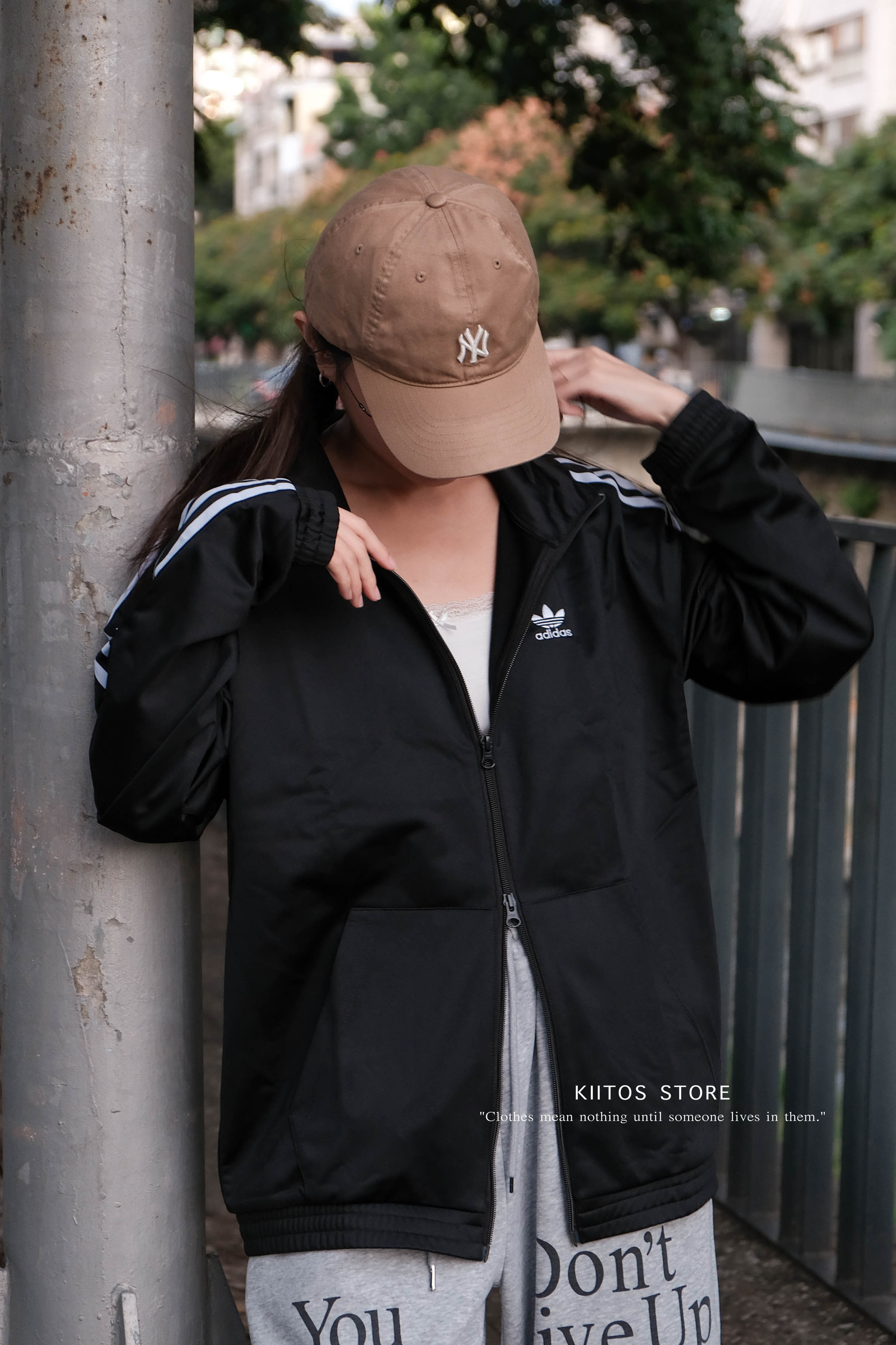 【現貨】Adidas Originals RT TT U2 復古 立領 條紋 黑色 夾克 外套 JL8396