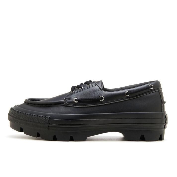 Converse AS Chunk MS OX 日本限定 黑色 皮革 增高 厚底 帆船 樂福鞋 31316770