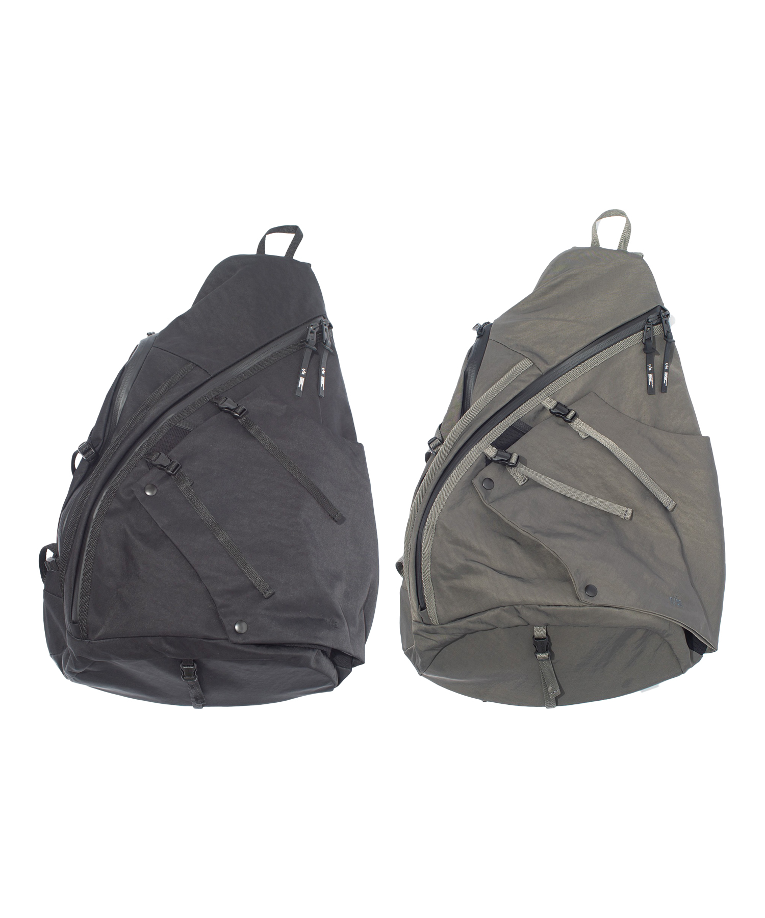 F/CE.｜Textured Twill 3 Points Slinger Bag (Black/Charcoal)
