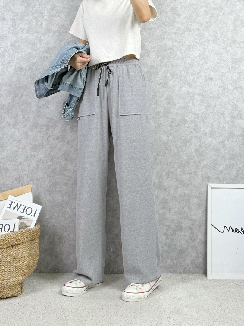 輕鬆卻立即有型的的舒適棉寬褲 ⚡搶現貨⚡