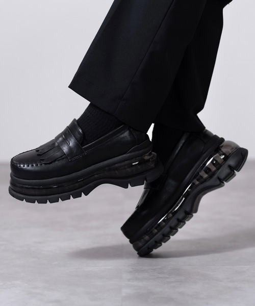 <日本只接4天!!>日本 CLEL 氣墊 厚底 樂福鞋 德比鞋 黑色 兩款