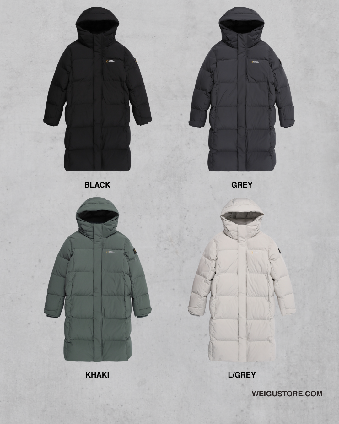 【預購】National Geographic 長版鵝絨羽絨外套 N254UDW860 N254UDW160