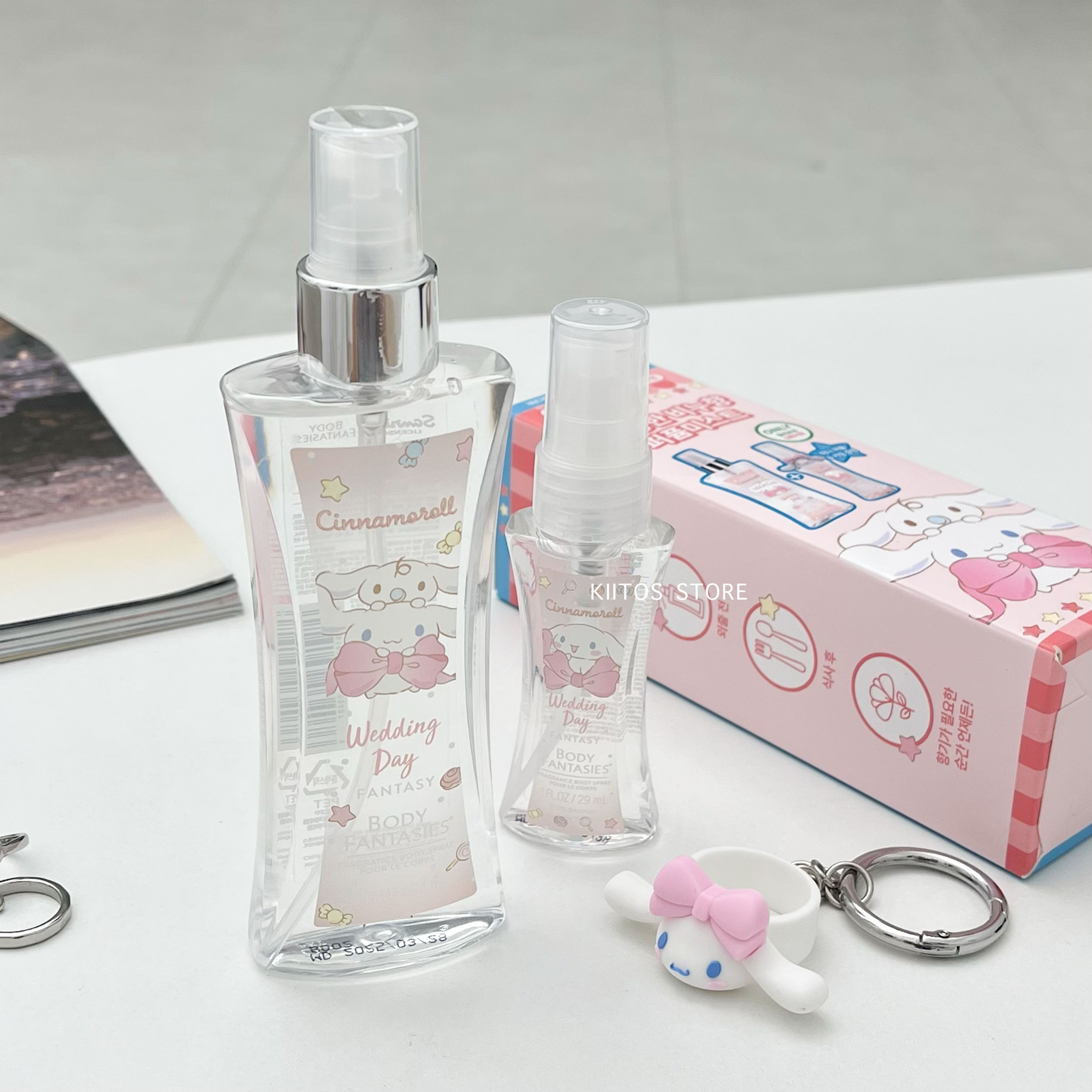 現貨 Body Fantasies 三麗鷗聯名 大耳狗 身體噴霧 Wedding Day Fantasy夢幻婚禮 94ml 送同款迷你香氛噴霧+大耳狗蝴蝶結吊飾