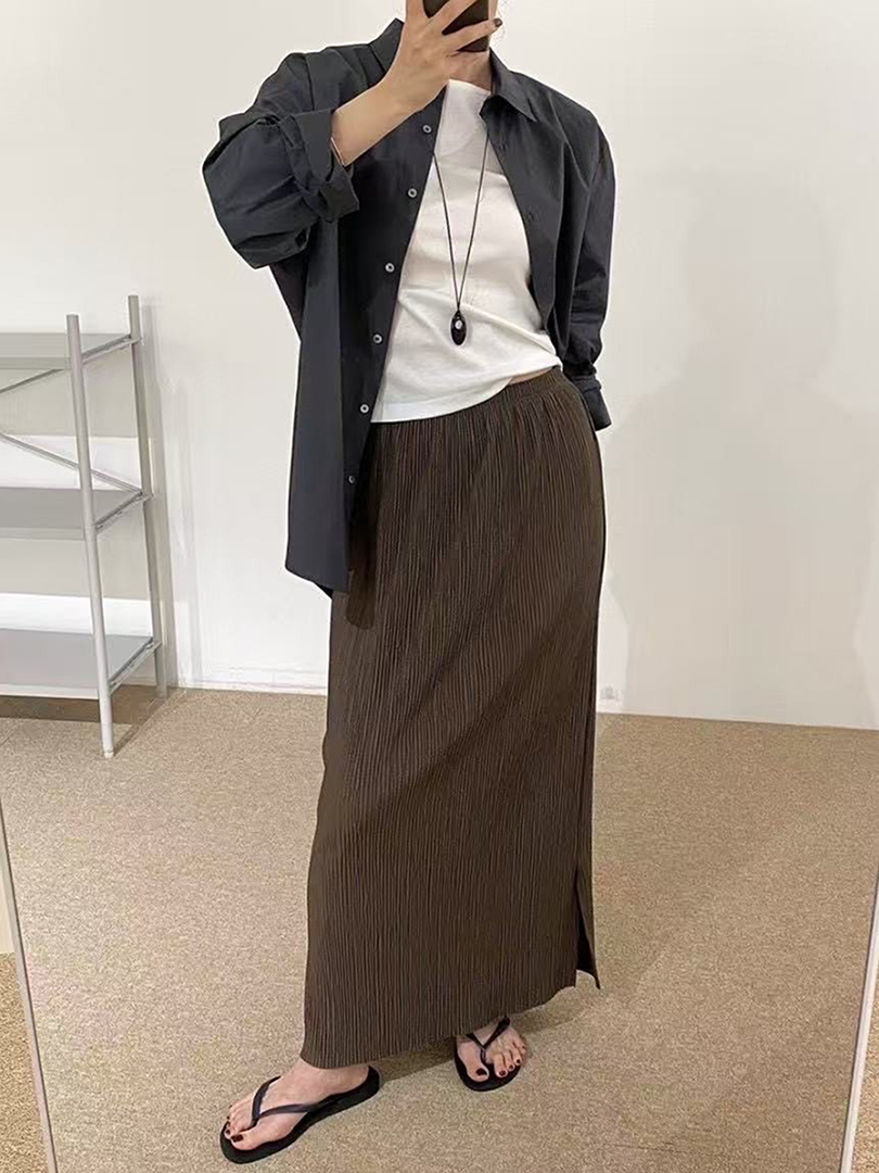 一件搞定穿搭的魔法壓摺裙