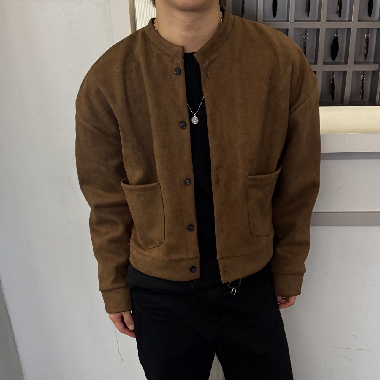 淨色開胸猄面褸 BY-457JK