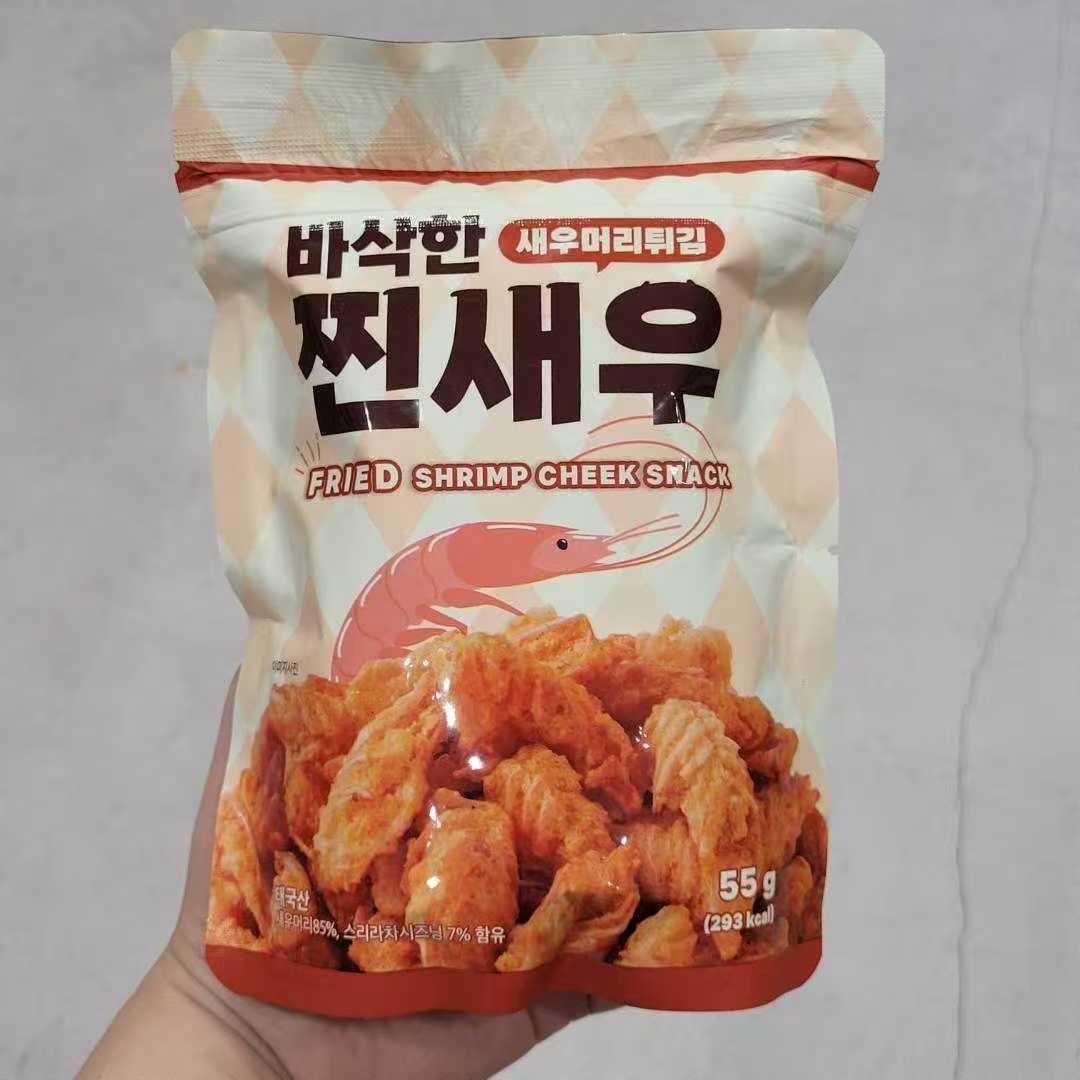 現 貨 (由倉庫直出)丨韓國零食 香脆真蝦頭泰式甜辣味 55g/包
