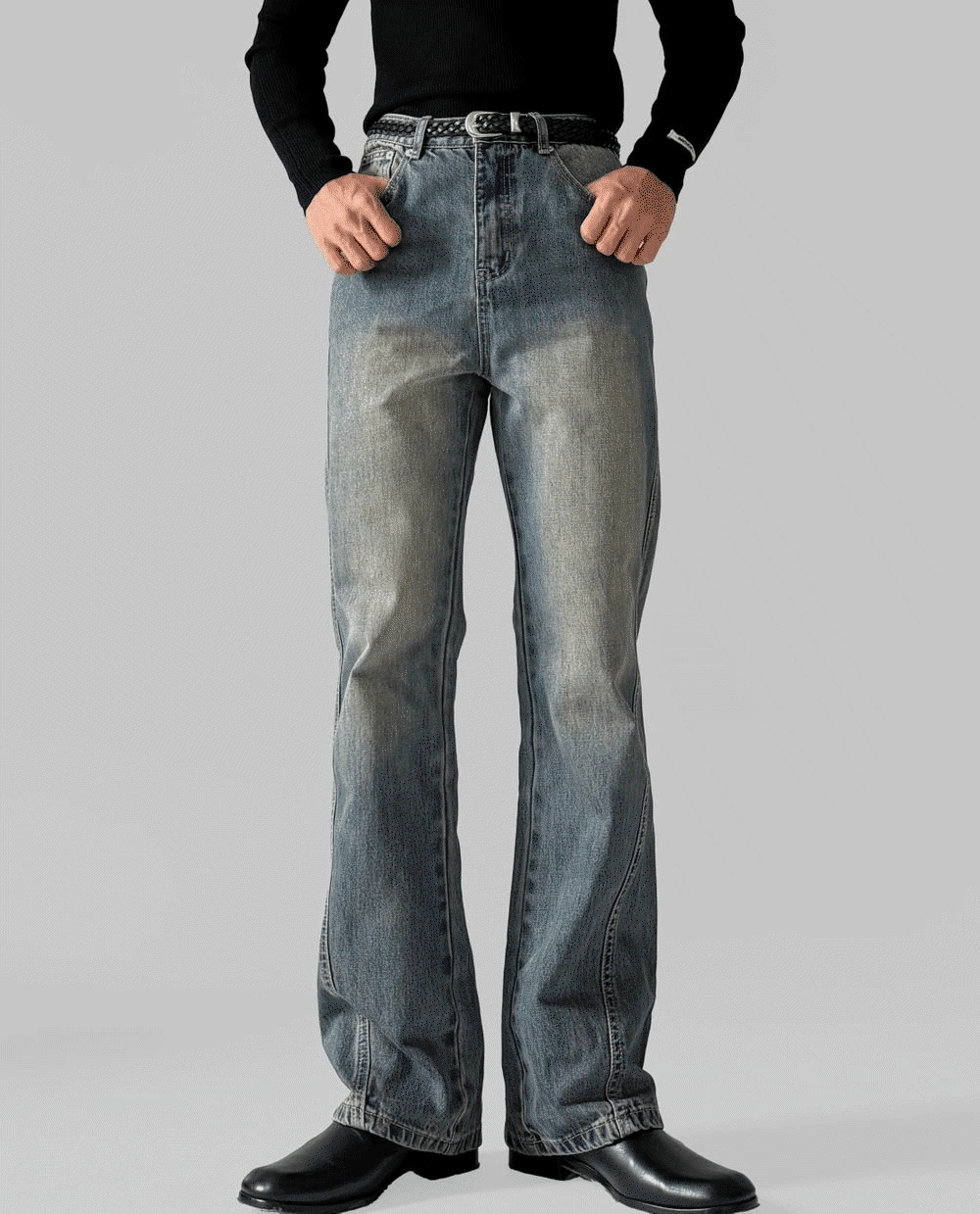 古著喇叭褲牛仔褲 靴型褲