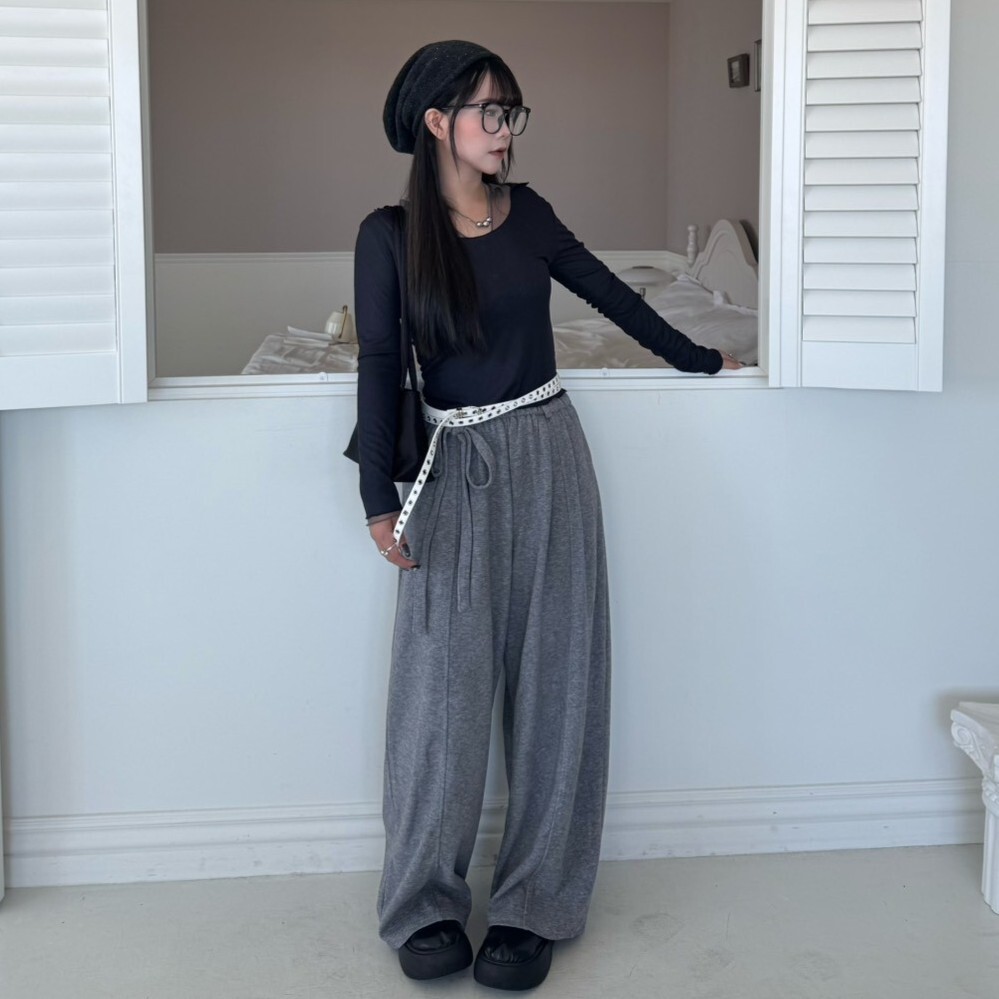 冬眠軟域☁️ 厚磅彎刀毛呢褲