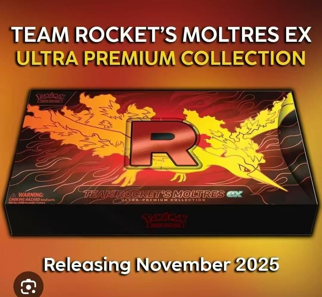 Pokemon PTCG Mega Evolution Team Rocket's Moltres UPC Ultra Premium
