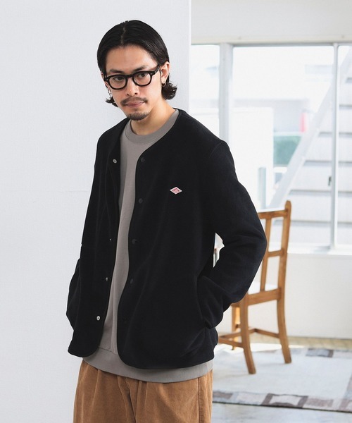 日本 Danton Fleece Collarless Jacket [JD-8939]