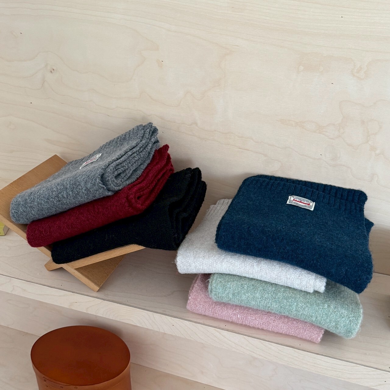 一點點臉紅 小標芝士圍巾