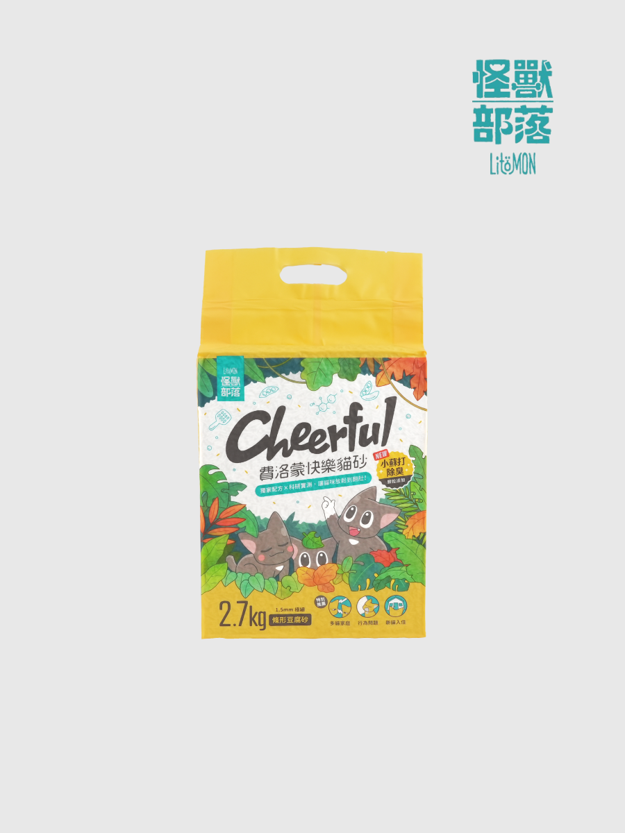 【怪獸部落】費洛蒙快樂貓砂 豆腐砂｜條型 7L