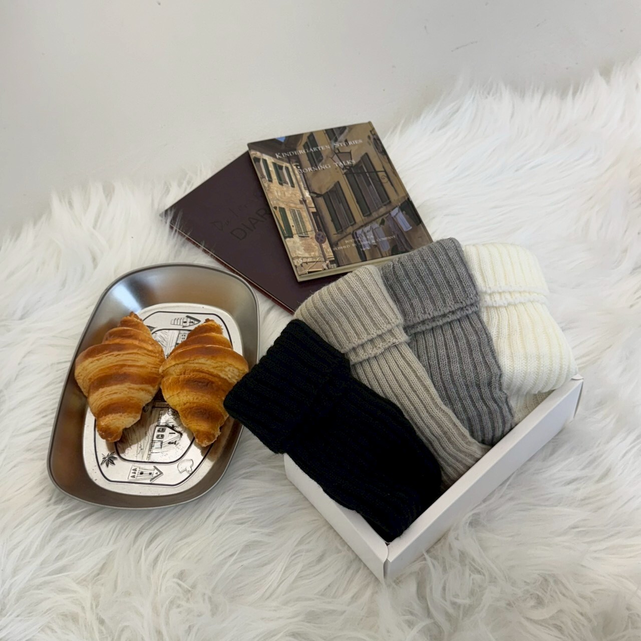 半日邂逅 粗坑條襪套