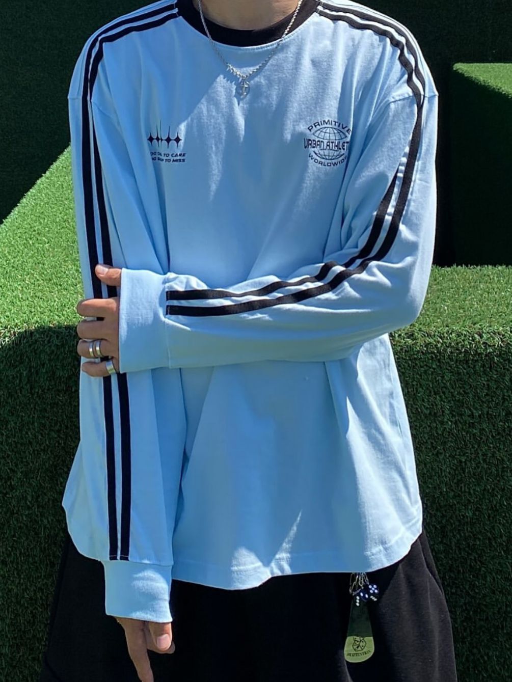 雙間英文字長袖衫 SENSES-006T