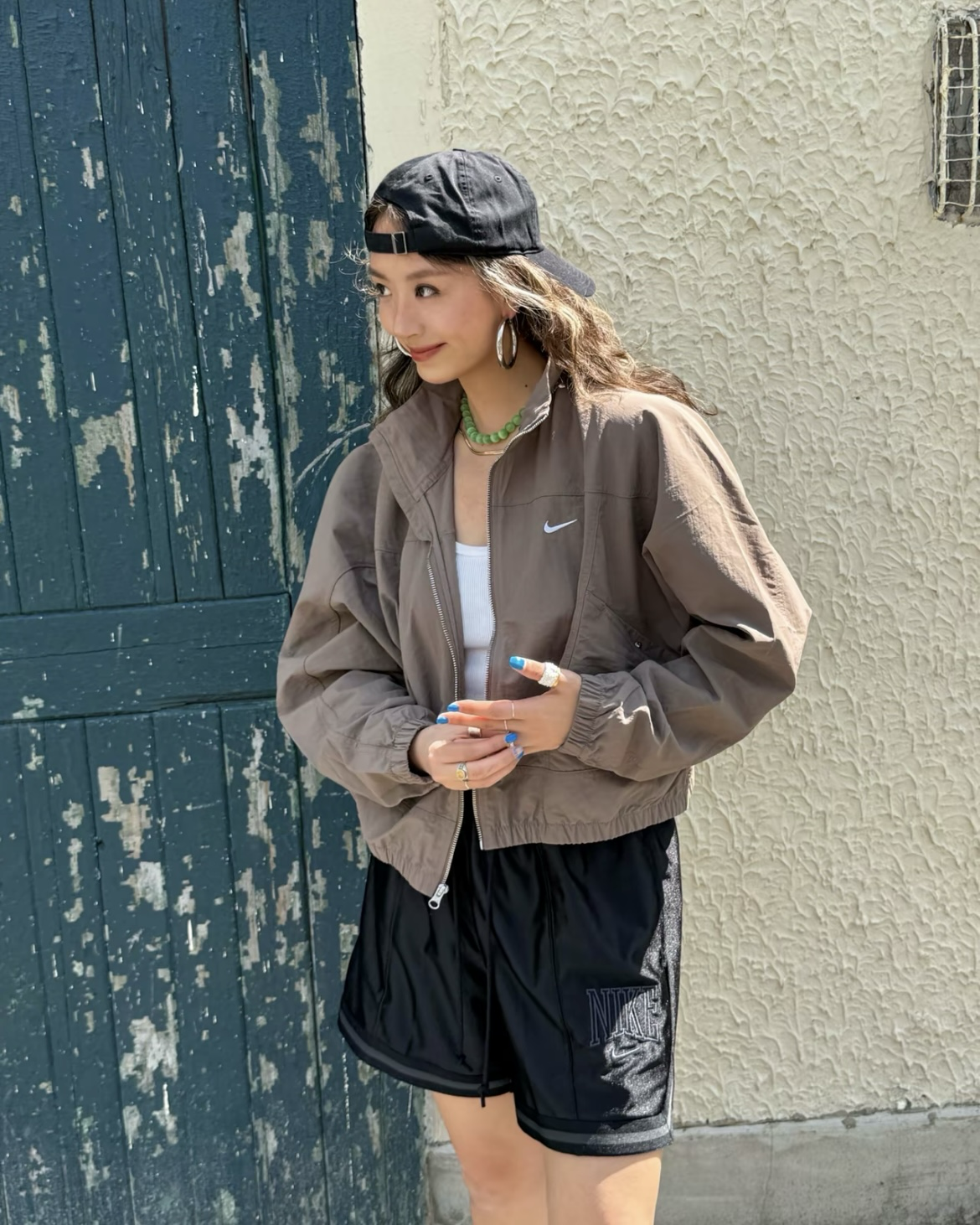 Nike Sportswear NSW 奶茶棕 立領防風外套 抗UV 抗紫外線 防潑水 防曬 落肩 女款