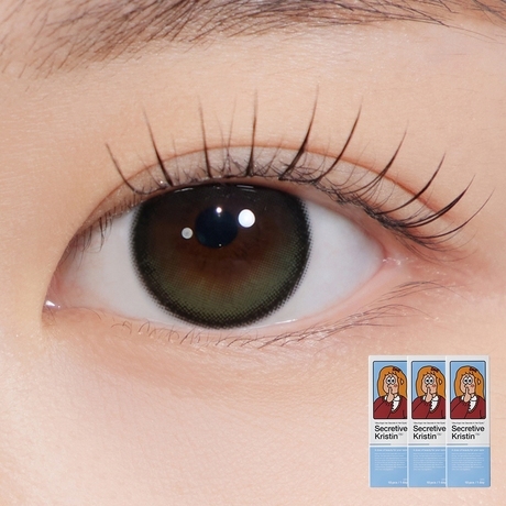 《韓國連線》Hapa Kristin SECRETIVE KRISTIN OLIVE 13.5mm 1day con 10p (2+1)