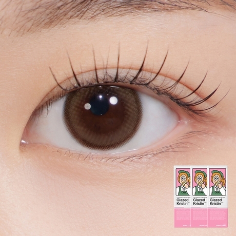 《韓國連線》HAPA KRISTIN GLAZED KRISTIN_1DAY (10P) CHOCO_(2+1) 12.90mm