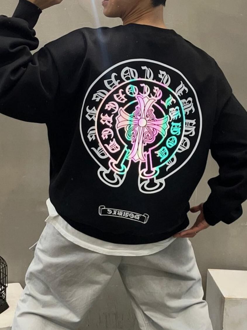 3M反光英文字圖案衛衣 Double-B-031T