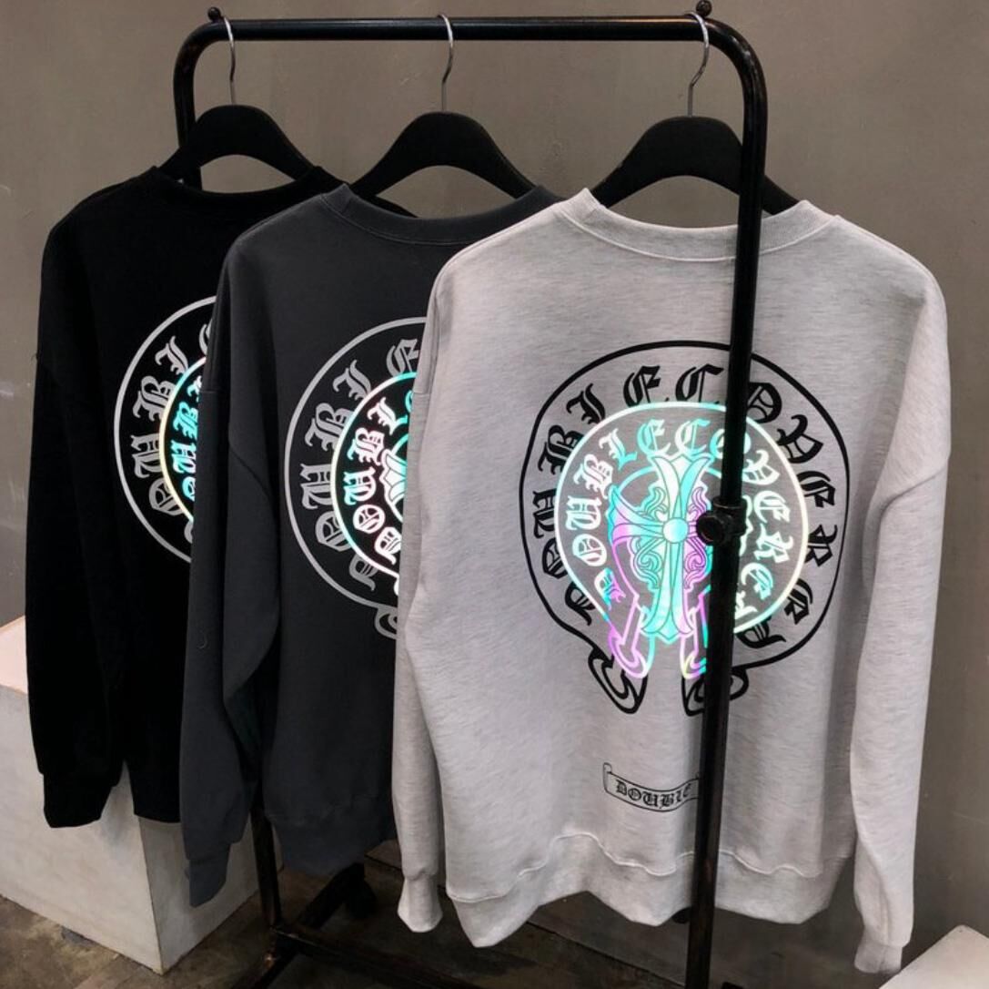 3M反光英文字圖案衛衣 Double-B-031T