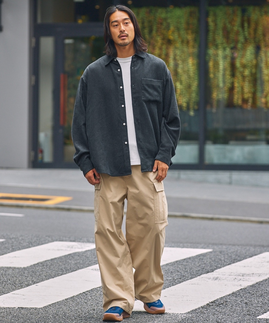 ｜日系選物｜TCCP 機能速乾 抗UV 燈芯絨襯衫