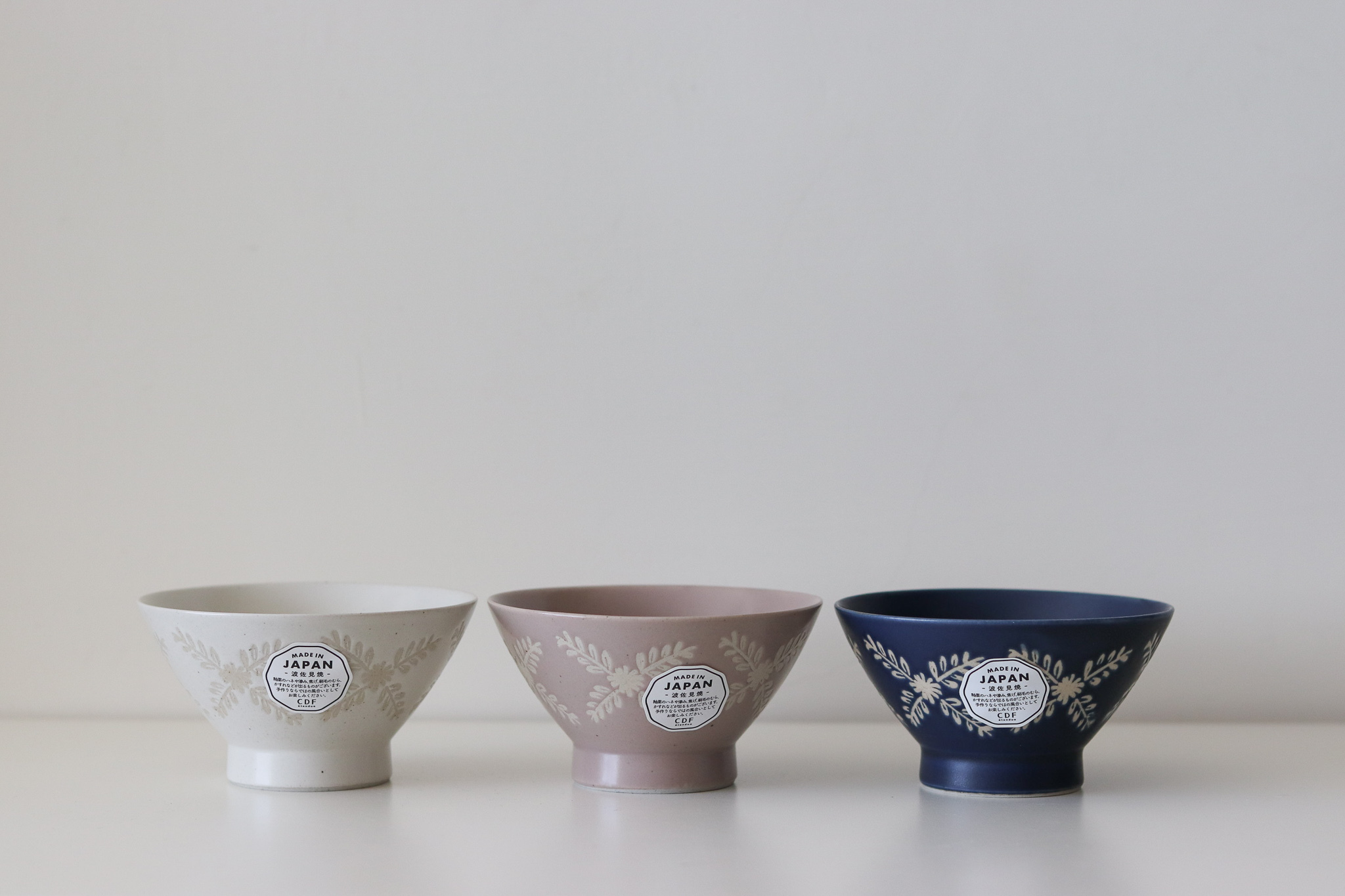 日本 波佐見燒 綾葉 高腳飯碗 新婚賀禮 夫妻碗