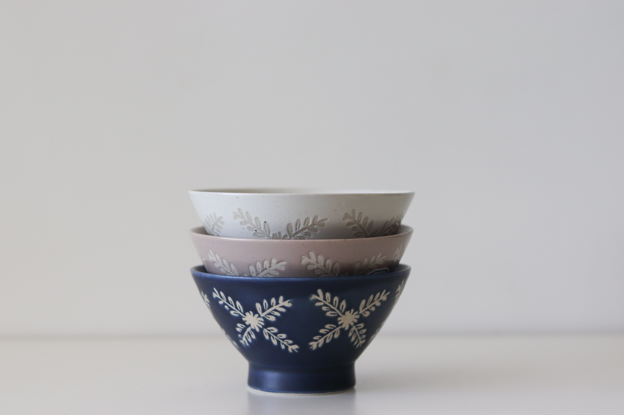 日本 波佐見燒 綾葉 高腳飯碗 新婚賀禮 夫妻碗