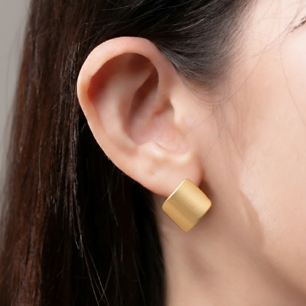goldencubeearrings