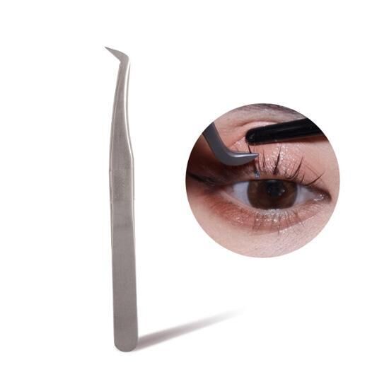 CORINGCO 不鏽鋼L型假睫毛鑷子【2款款式】