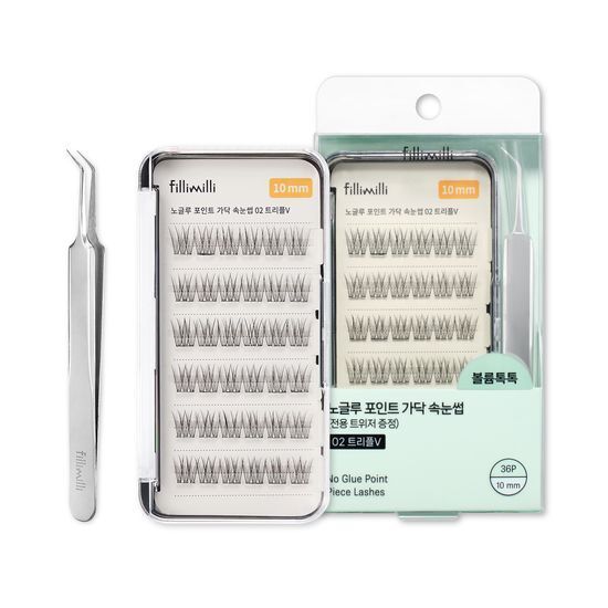 Fillimilli 無膠分段式假睫毛 附鑷子【4款款式】