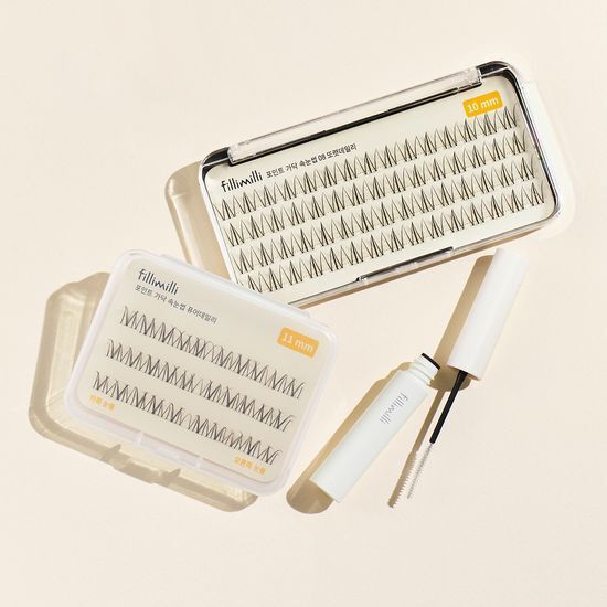 Fillimilli 根根分明單簇假睫毛 #08 Clear Daily (10mm, 60簇)