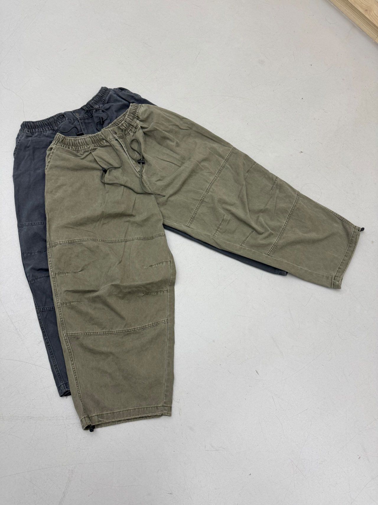 洗水淨色可束腳鬆身褲 FARMERS-107P