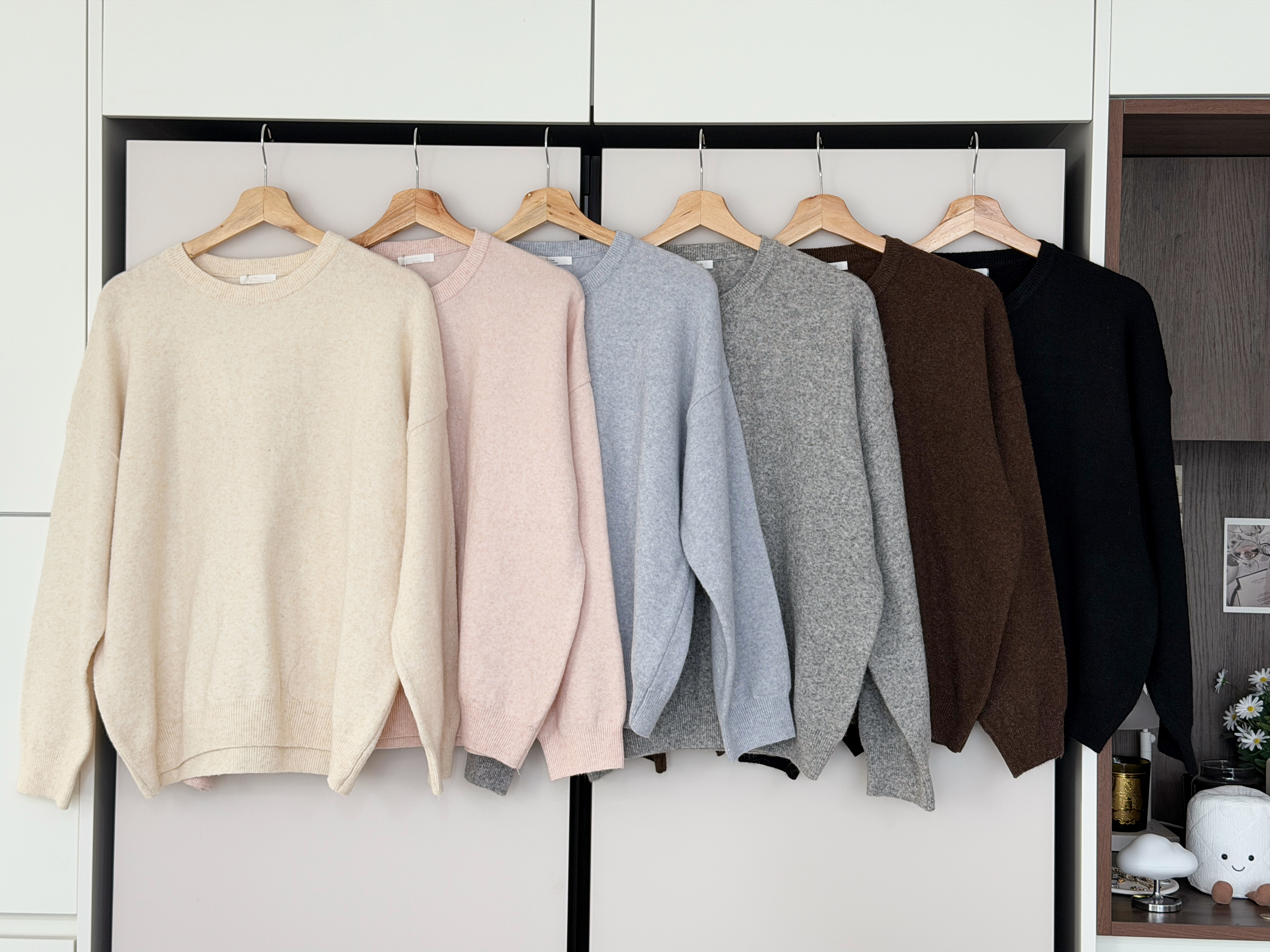 KR342 雲朵軟綿綿圓領羊毛冷衫-6色