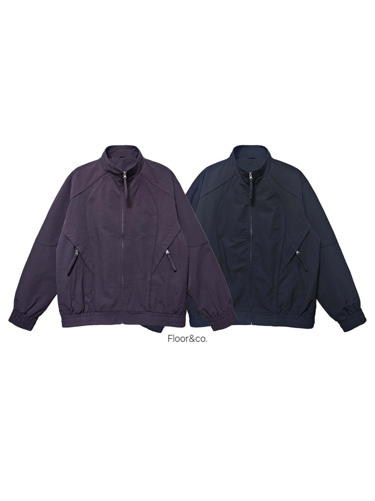 淨色企領拉鍊外套 F&c-115JK