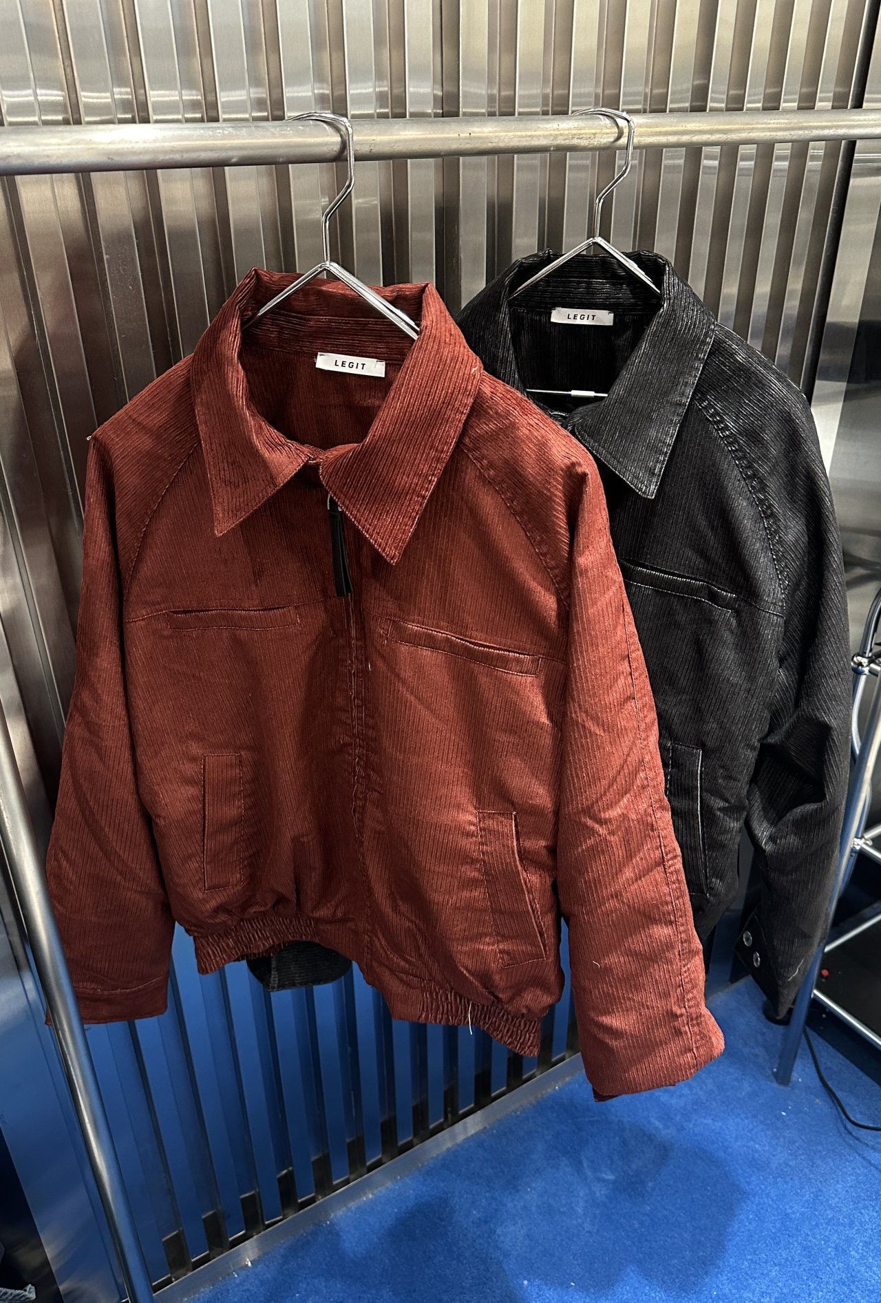 淨色反領拉鍊外套 LEGIT-073JK