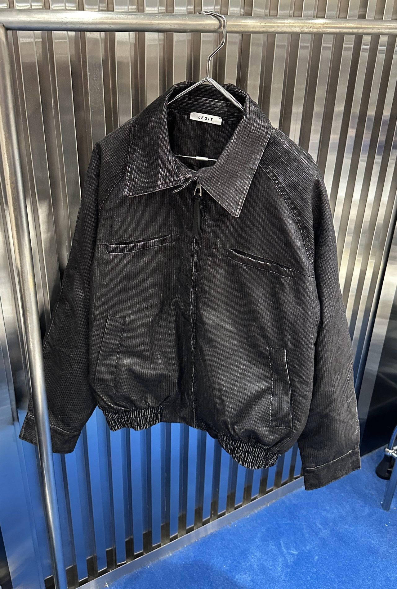 淨色反領拉鍊外套 LEGIT-073JK