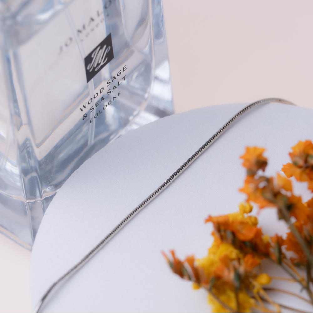 【AOI】秩序・極簡蛇骨 純銀手鍊 -S925純銀