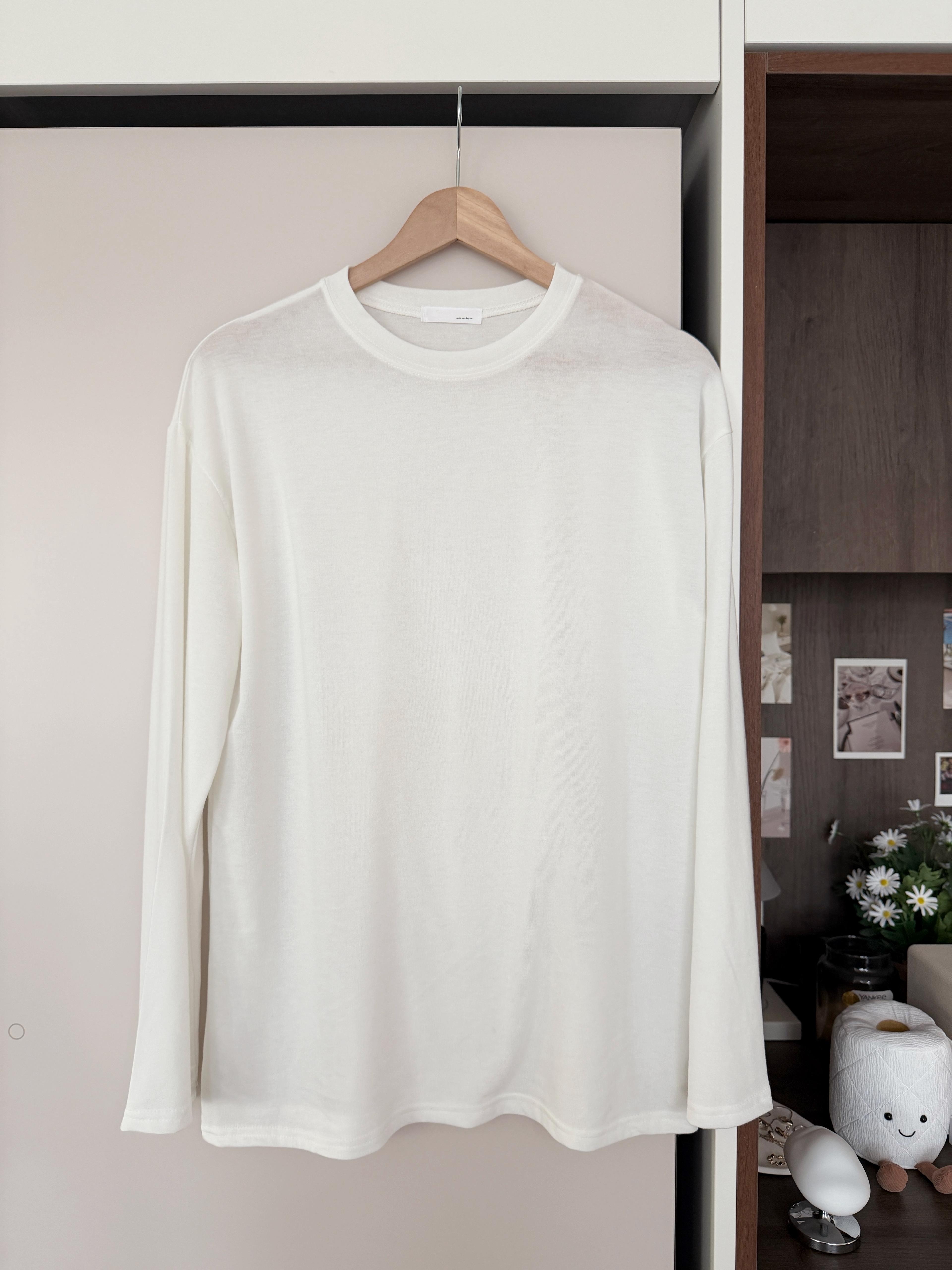 KR346 寬鬆版型舒適純色TEE-2色