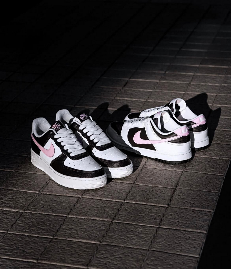 【預訂】NIKE AIR FORCE 1 白黑棕粉-WOMEN