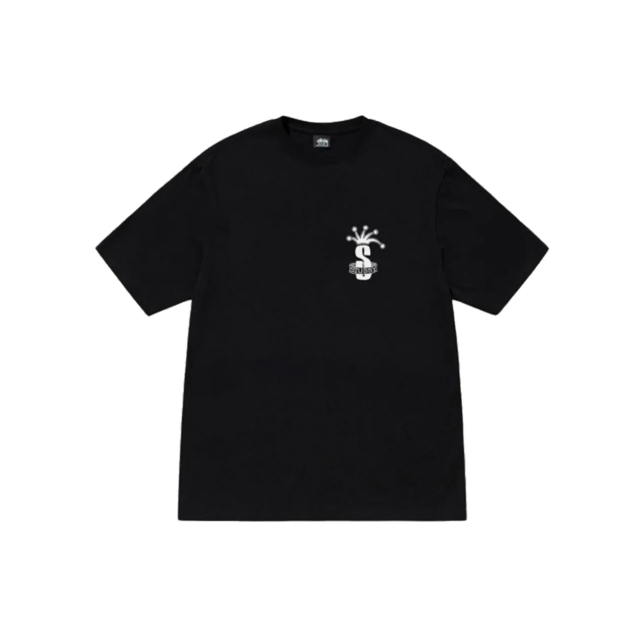 -(B012)-STUSSY CROWN BAND TEE 小丑皇冠 S 短T 黑/白-24F1905094J