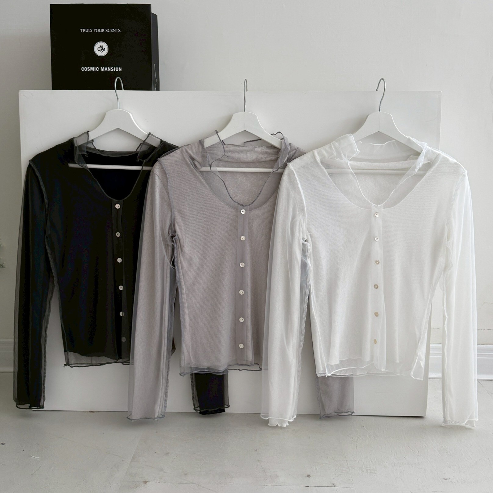 輕法式小夜曲 2way貝殼釦兩件套上衣