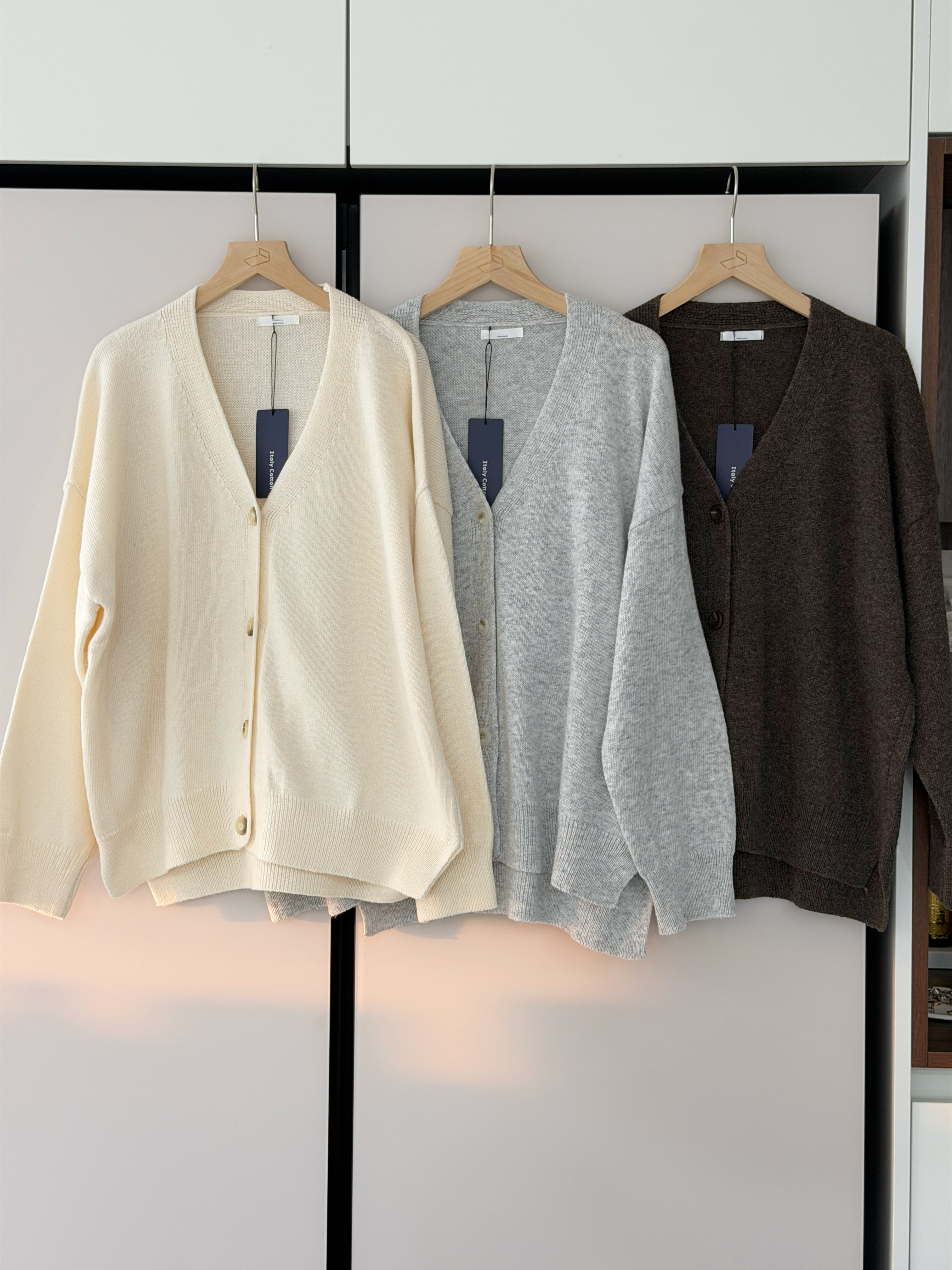 KR354 意大利棉開胸中長冷外套-3色