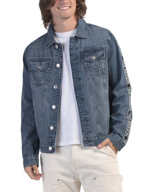 【預購】TRUE RELIGION LOGO H110551 男裝牛仔外套