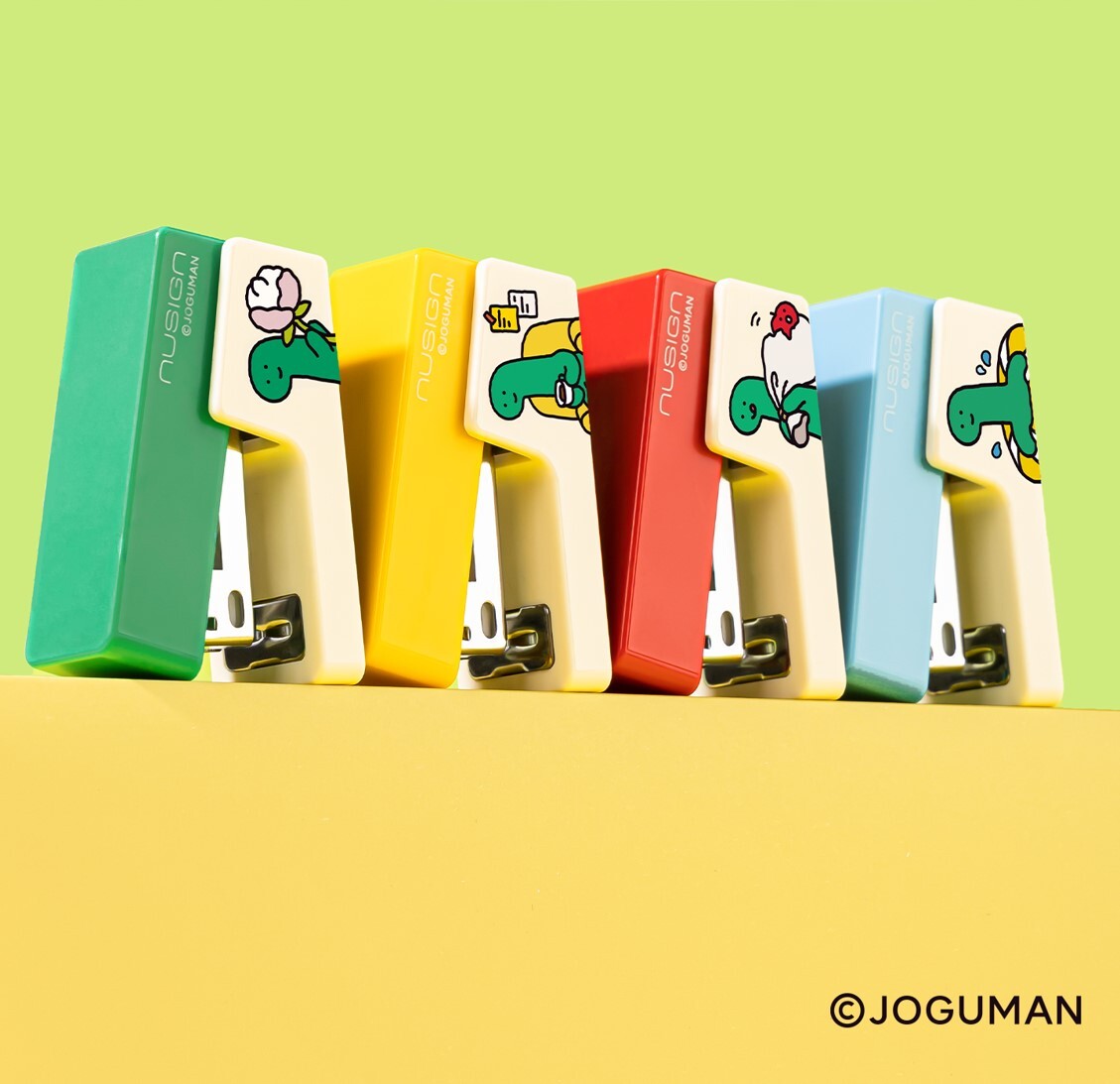 JOGUMAN 療癒系恐龍|釘書機套裝